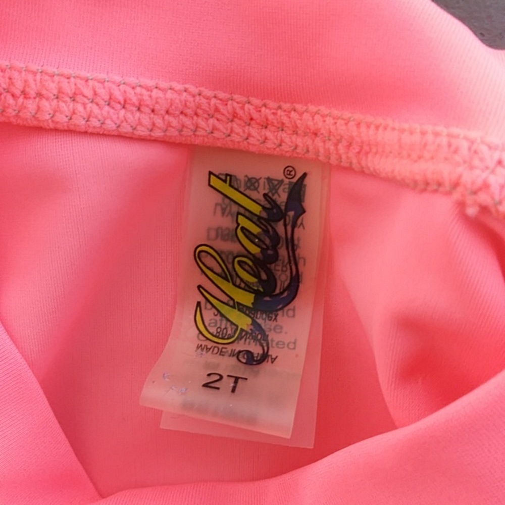 2T Girls Swimsuit Rashguard - Picture 3 of 4